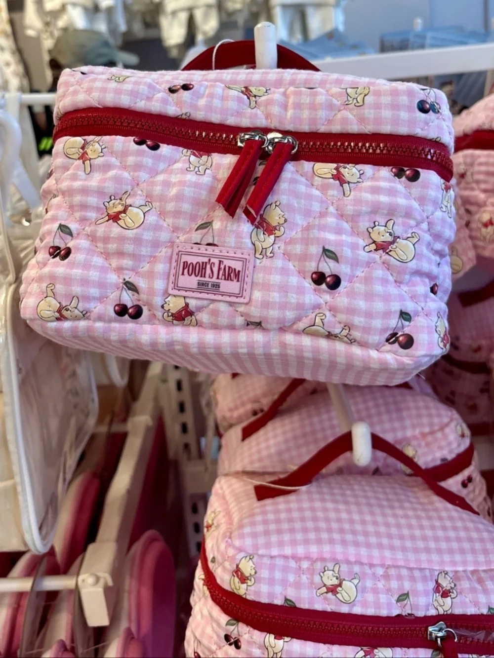 Pooh's Farm Pink Quilted Makeup Bag - Winnie the Pooh, Primark x Disney NWT